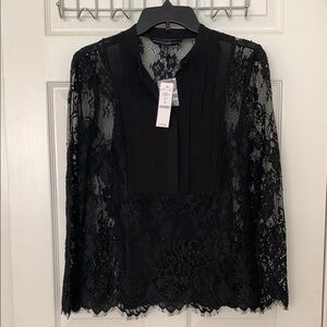 Elegant Black Lace Top brand new with Tag